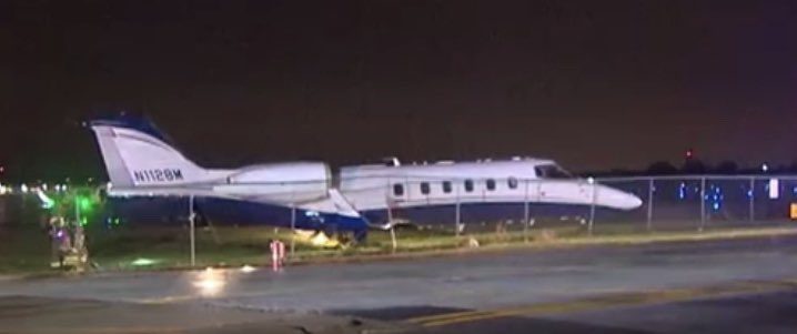 Business Jet Slid Off Runway at Chicago Executive Airport