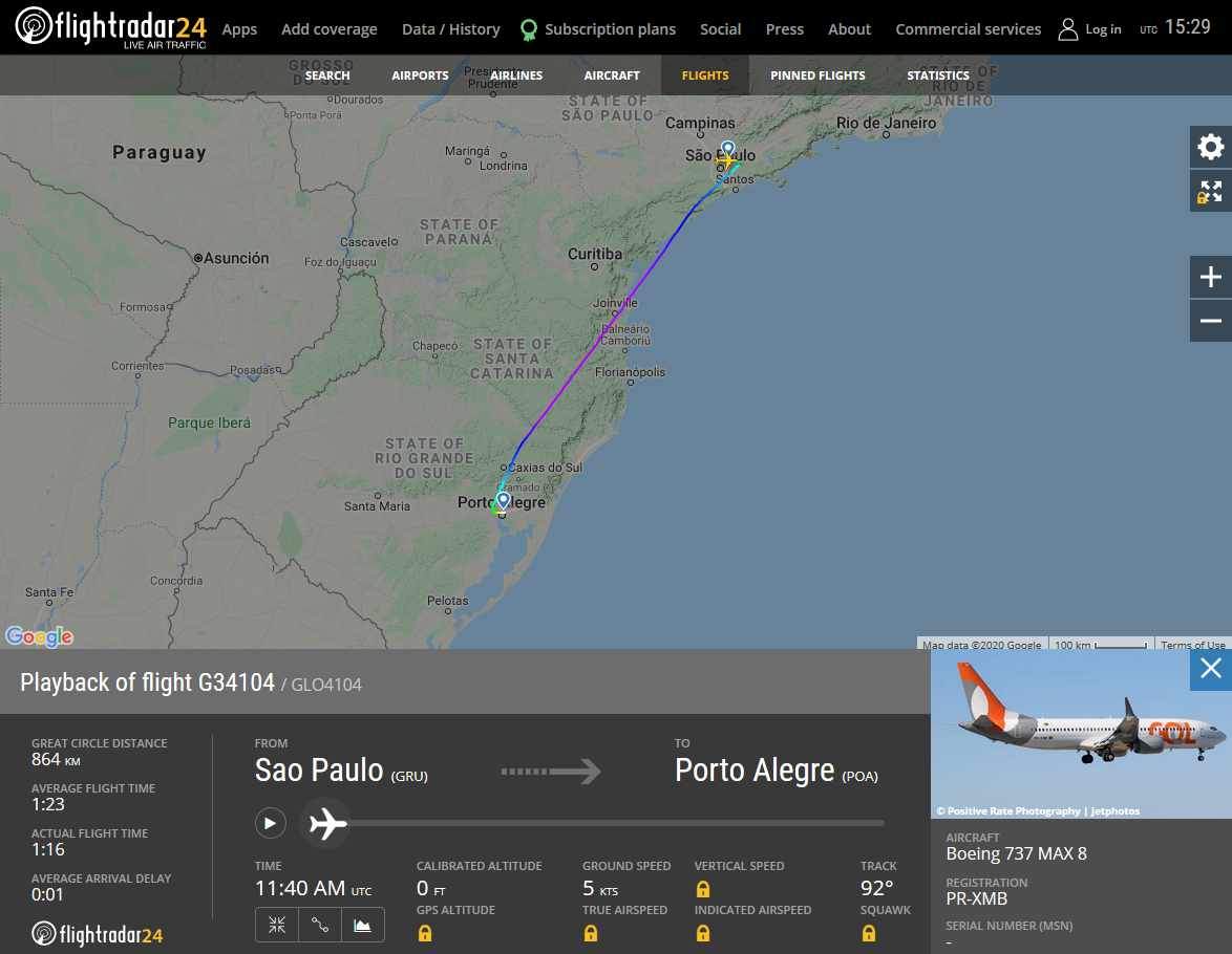 And The Winner Is… GOL! First MAX Commercial Flight