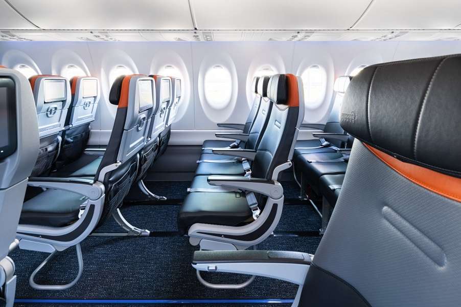 JetBlue Reveals A220 Cabin In All Its Glory