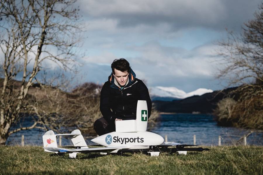 NHS Scotland – Drones Carry Tests & Covid-19 Samples!