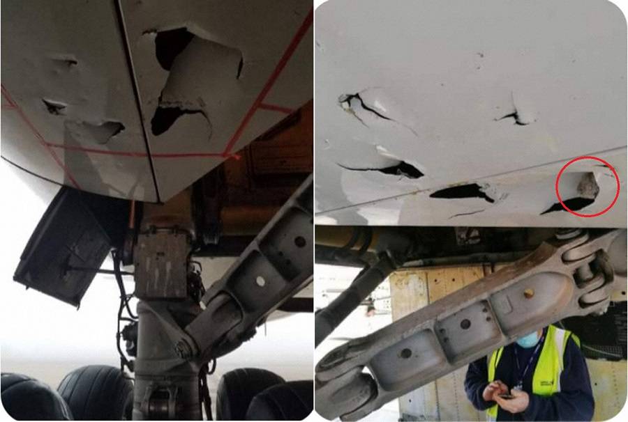 Incident: Singapore Boeing 747 Suffers FOD Damage?