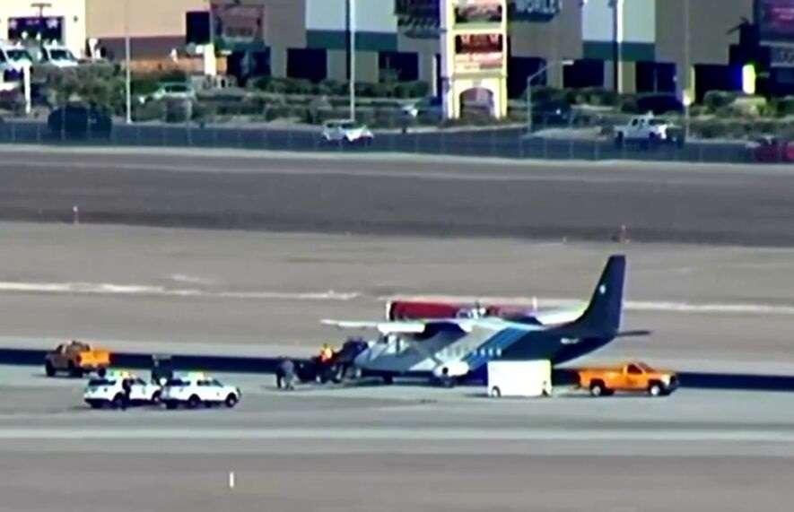 Accident: Cargo Plane Makes Belly Landing In Las Vegas