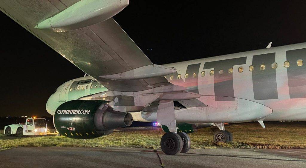 INCIDENT: Frontier Airbus Runway Excursion On Landing