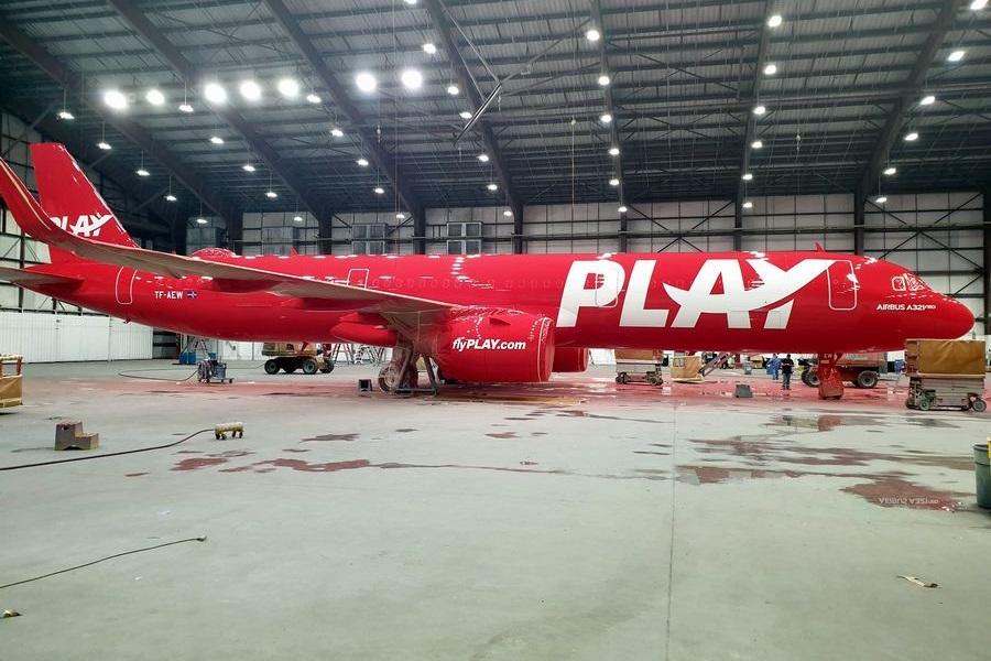 Revealed: The First PLAY Airbus In The Paint Shop!