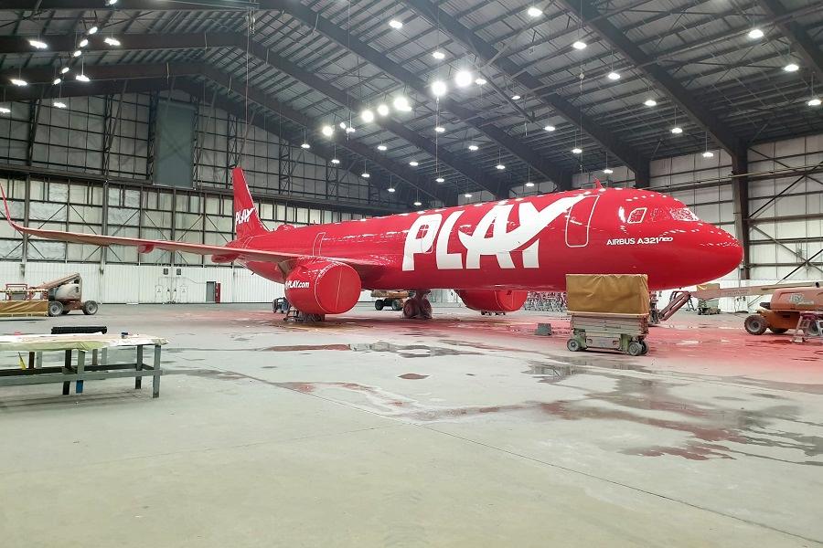 Revealed: The First PLAY Airbus In The Paint Shop!