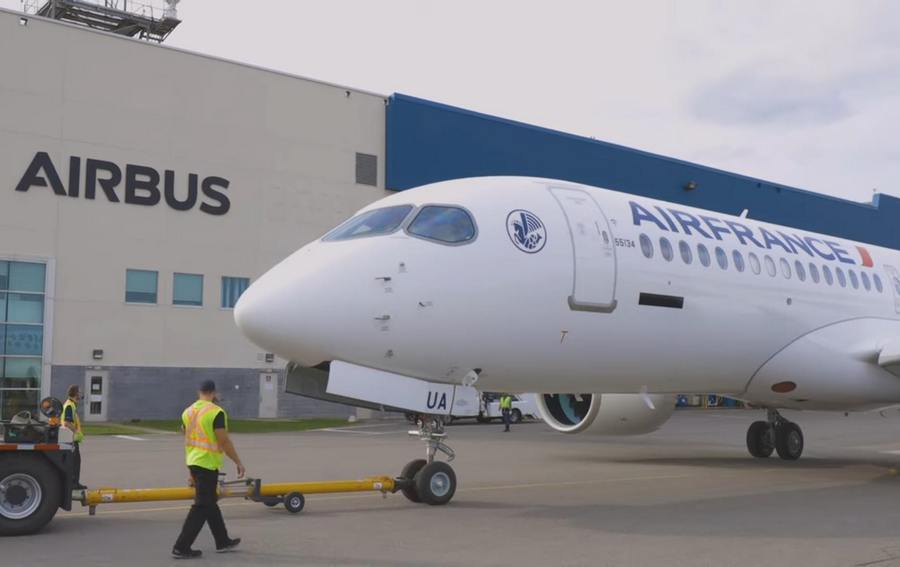 First Air France A220-300 Emerges From Paint Shop