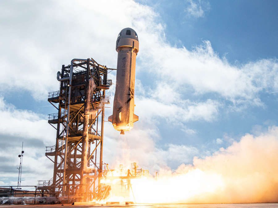 Jeff Bezos and Blue Origin Fly To Space
