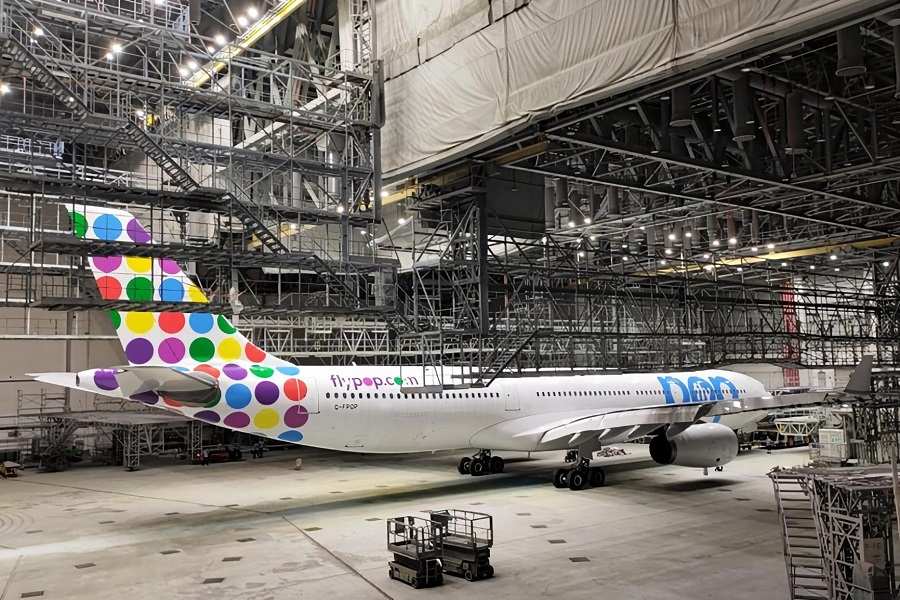 First Flypop A330 Shows Off Livery