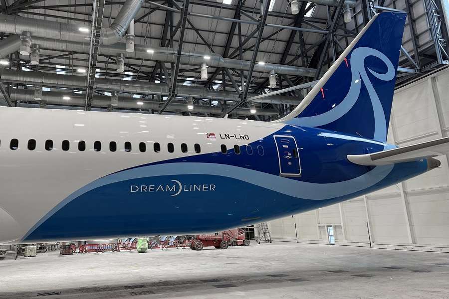 First Norse Atlantic 787 Revealed In Paint Shop