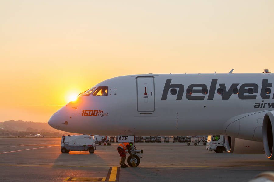 First E190-E2 Commercial Flight Lands At London City