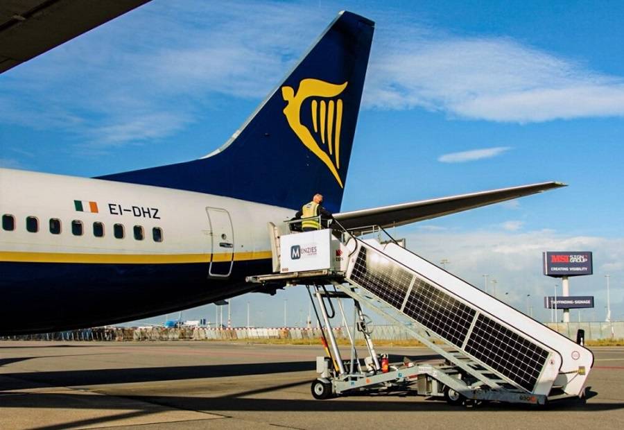 Ryanair Starts Using Electric Handling In 11 Airports