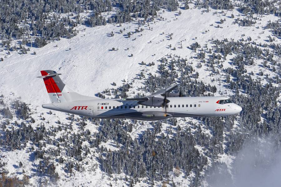 ATR 72 Turboprop Makes 100% SAF Test Flights!