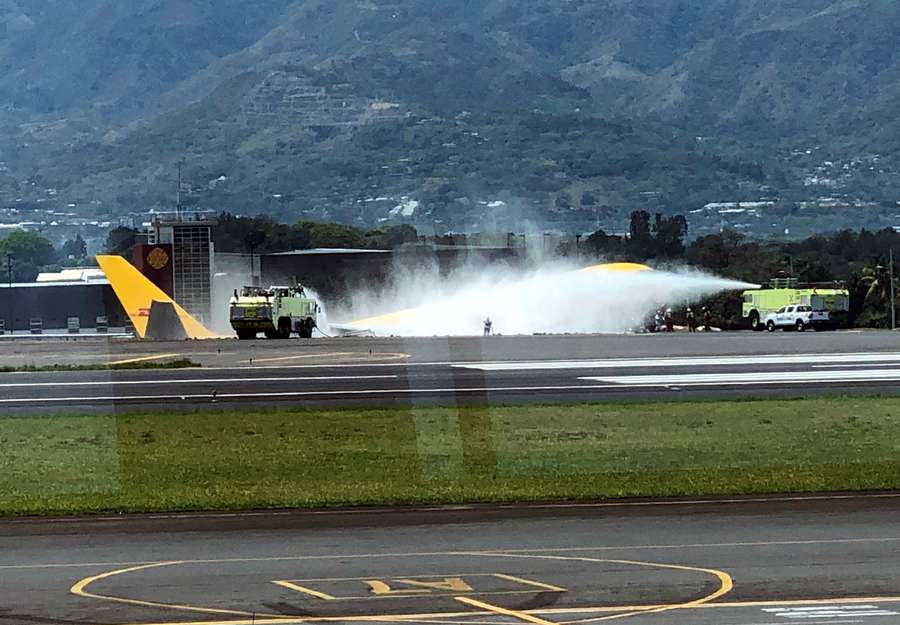 ACCIDENT: DHL 757 Runway Excursion, Breaks In Two!