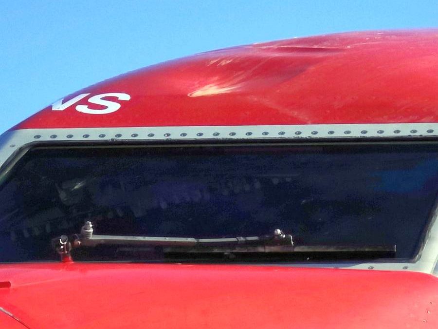 INCIDENT: 737 Fuselage Dent From Bird Strike!